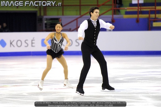 2013-02-28 Milano - World Junior Figure Skating Championships 1891 Jessica Calalang-Zack Sidhu USA